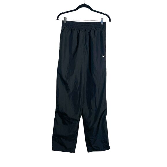 Nike Dri Fit Running Pants Mens Sz S Black Athletic Track Zip Ankle Performance - Picture 1 of 11